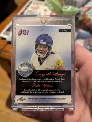 Pro Set Platinum Puka Nacua rookie auto back