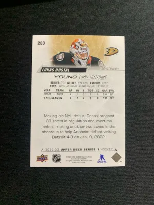 Dostal Silver Foil Young Guns back