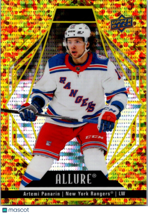 Upper Deck Allure Glitter Bomb Gold Artemi Panarin #90 034/199 front