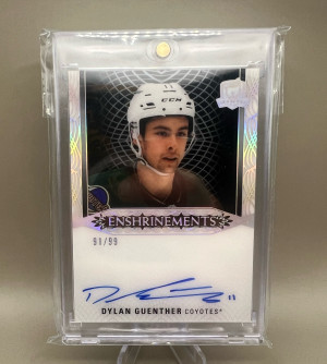 Dylan Guenther The Cup Rookie Enshrinements /99 /99 front