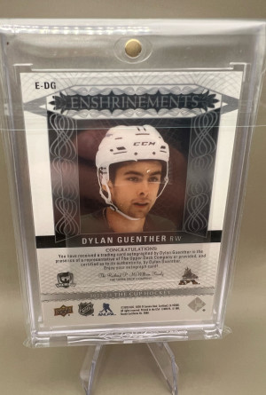 Dylan Guenther The Cup Rookie Enshrinements /99 /99 back