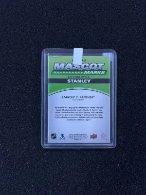 Stanley C Panther Mascot Marks back