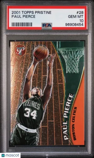 2001 Topps Pristine #28 Paul Pierce PSA 10 front