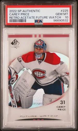 2022 Sp Authentic Retro Acetate Future Watch Carey Price Retro Acetate Future Watch POP 1 front