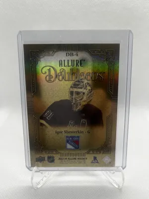 2023-24 Upper Deck Allure Igor Shesterkin Doubloons Gold Rangers New York SSP back