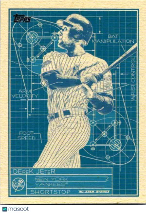 Topps Superstar Blueprint Blue Derek Jeter #SB-18 front