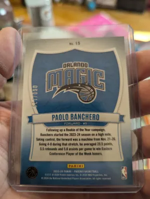 2024 Phoenix Basketball Paolo Banchero Silver holo Crusade back
