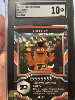 gritty sgc 10 mascots mvp card front