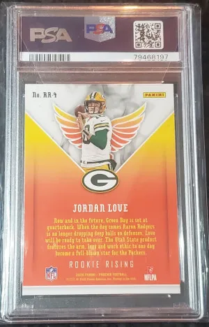 Jordan Love Rookie Rising Panini back