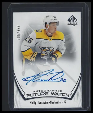 2021 SP Authentic Philip Tomasino Future Watch Auto /999 front