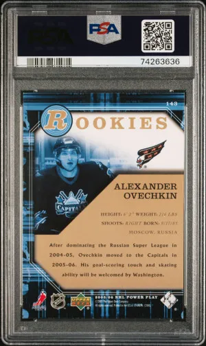 2005 Upper Deck Power Play Alexander Ovechkin back