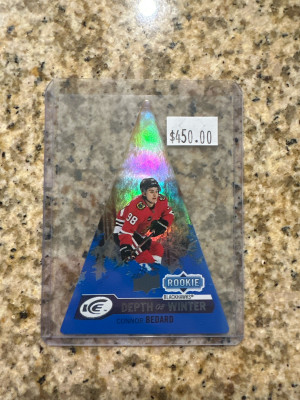 Connor Bedard Depth Of Winter Ice Rookie /25 front