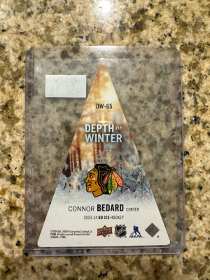 Connor Bedard Depth Of Winter Ice Rookie /25 back