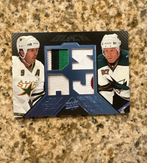 Jeremy Roenick Mike Modano Black Patch  /5 front