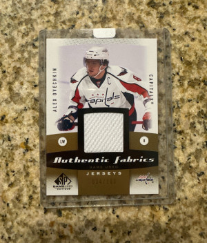 Alex Ovechkin SP Game Used Authentic Fabrics /100 front