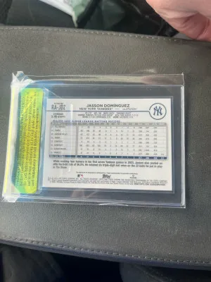2024 Topps Chrome Jasson Dominguez Rookie Refractor Auto /499! BGS Raw 9.5/10 Auto back