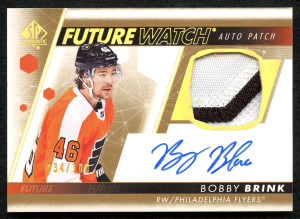 2022 SP Authentic Future Watch Auto Patch Bobby Brink RC /100 front