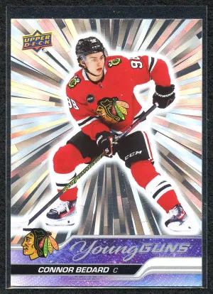 2023 Upper Deck Outburst 451 Connor Bedard Young Guns YG RC front