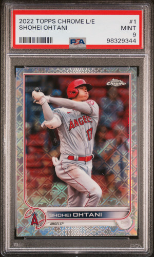 2022 Topps Chrome Logofractor Edition Shohei Ohtani front
