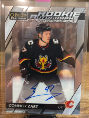 2023 O Pee Chee Connor Zary Rookie Auto front