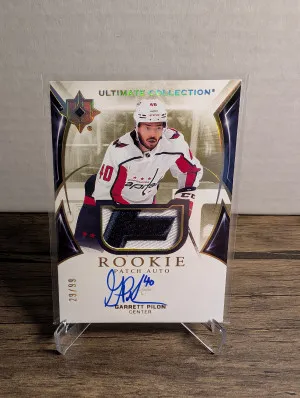 2021-22 Ultimate Collection Hockey Garrett Pilon Rookie Patch Auto To /99 front