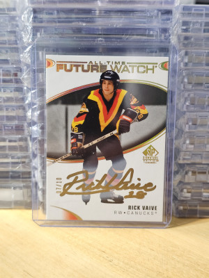 2020/21 Upper Deck SP Signature Edition Legends All-time Future Watch Gold Rick Vaive 07/10 front