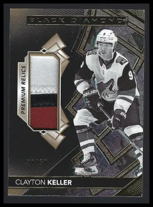 2020-21 Upper Deck Black Diamond - Pure Black Premium Relics #BDB-CK Clayton Keller /50 front