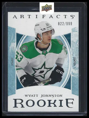 2022-23 Upper Deck Artifacts Rookie Redemptions Wyatt Johnston 580/999 Dallas front
