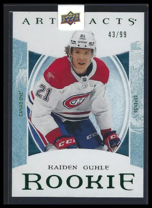 2022-23 UD Artifacts Rookie Emerald Kaiden Guhle RC #72/99 No. 242 front