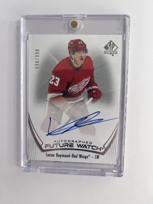 Lucas Raymond 2021-22 SP Authentic Autographed Future Watch Auto Rookie front