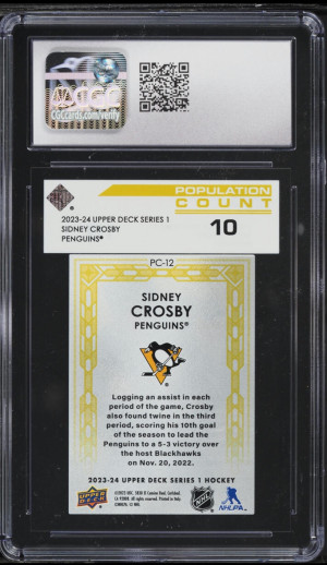 2023 Sidney Crosby Series 1 Population Count 10 / CSG 10 back