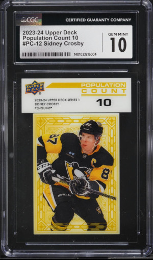 2023 Sidney Crosby Series 1 Population Count 10 / CSG 10 front