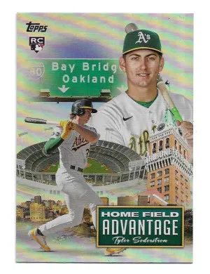 2024 Topps Home Field Advantage #HFA18 Tyler Soderstrom (RC) - Oakland Athletics front