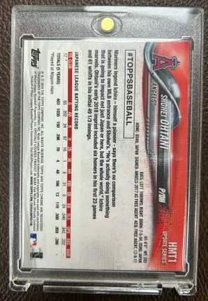 2018 Topps Chrome Update Target Exclusive Shohei Ohtani #HMT1 Rookie RC back