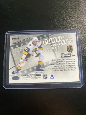 Mark Stone 23-24 OPC Platinum Photo Driven Green /35 back