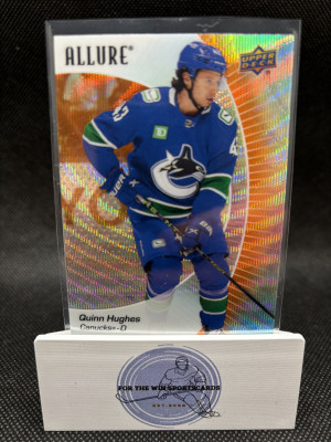 Quinn Hughes 2023-24 Allure Orange Slice back