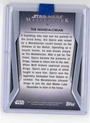 2021 Topps Star Wars Masterwork #70 The Mandalorian back