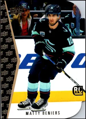 2022-23 Upper Deck Series 1 #RDT-3 Matty Beniers RC Gold Foil Die-Cut front