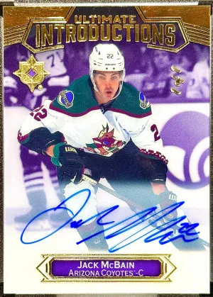 Jack McBain 2022-23 Ultimate Introductions Auto 1/1 front