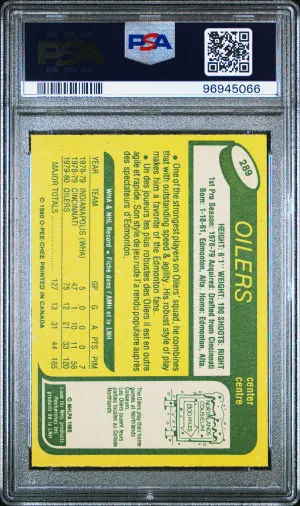 1980 O-Pee-Chee Mark Messier Err-Bk.says Shoots Rt. back