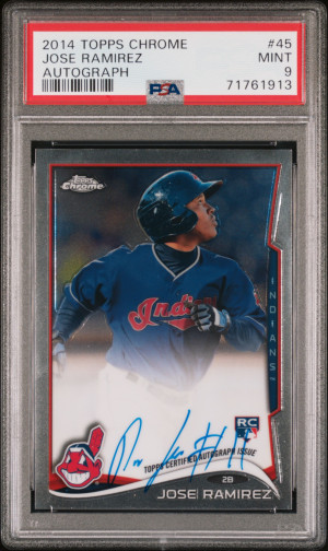 2014 Topps Chrome Jose Ramirez Autograph front