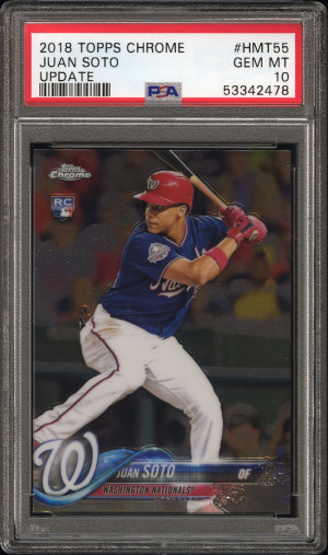 2018 Topps Chrome Update Juan Soto Update front