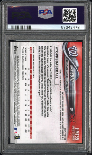 2018 Topps Chrome Update Juan Soto Update back