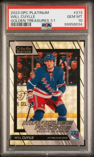 2023 O-Pee-Chee Platinum Will Cuylle Golden Treasures 1/1 front