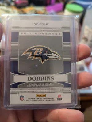 2020 Plates and Patches JK Dobbins Nike laundry tag RP 1/5 back