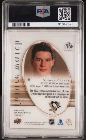 2022 Sp Authentic Retro Acetate Future Watch Sidney Crosby back