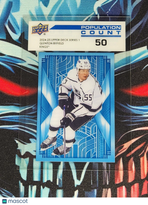 2024-25 Upper Deck Series 1 Population Count 50 Quinton Byfield /50 PC-30 front