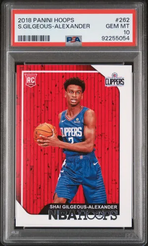 2018 Panini Hoops Shai Gilgeous-Alexander 262 front