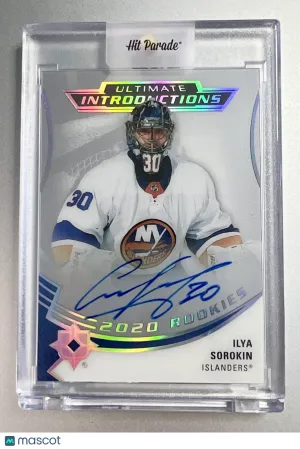 2021 Upper Deck Ultimate Collection Ilya Sorokin Rookie front