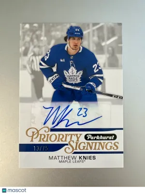 2024 Parkhurst Matthew Knies Rookie front